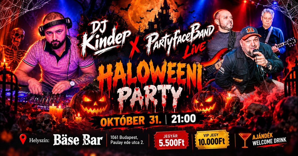 Haloweeni Party — DJ Kinder x PartyfaceBand Live